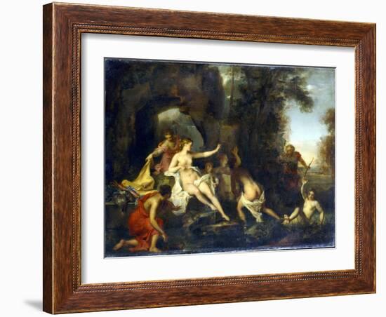 Diana and Actaeon, 1732-Louis Galloche-Framed Giclee Print