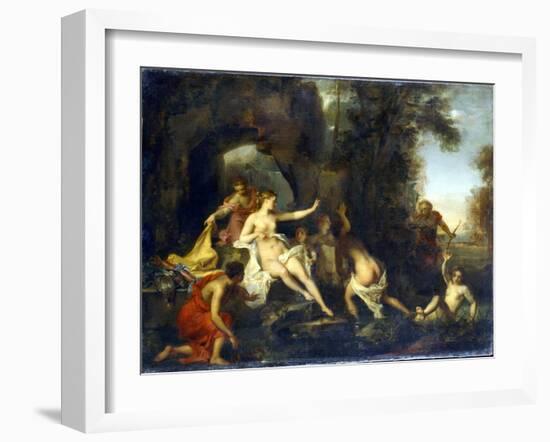 Diana and Actaeon, 1732-Louis Galloche-Framed Giclee Print