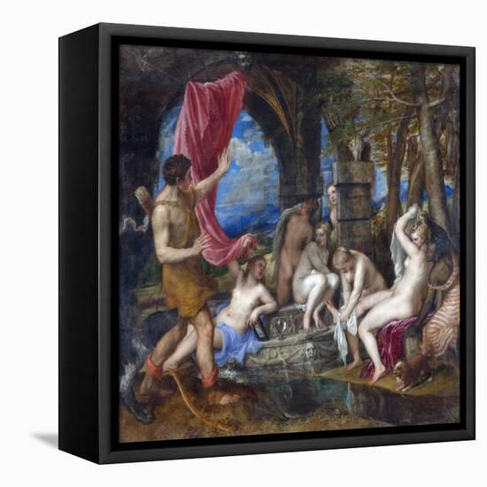 Diana and Actaeon-Titian (Tiziano Vecelli)-Framed Premier Image Canvas