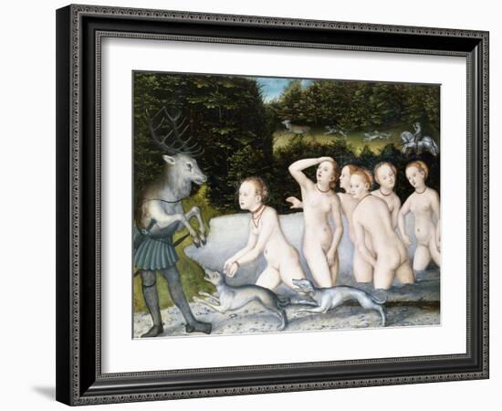 Diana and Actaeon-Lucas Cranach the Elder-Framed Giclee Print