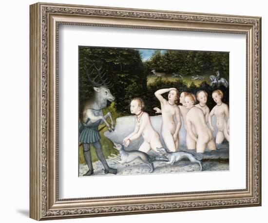 Diana and Actaeon-Lucas Cranach the Elder-Framed Giclee Print