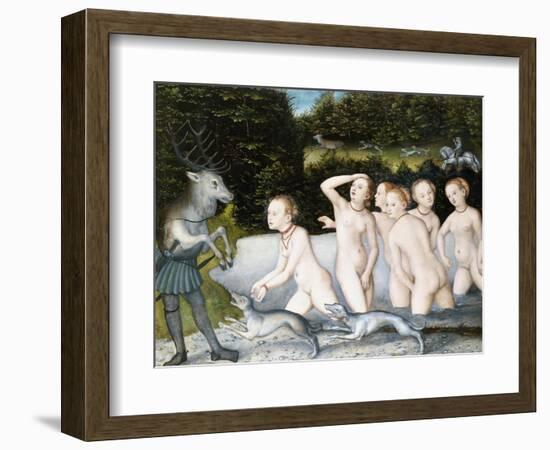 Diana and Actaeon-Lucas Cranach the Elder-Framed Giclee Print