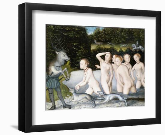 Diana and Actaeon-Lucas Cranach the Elder-Framed Giclee Print