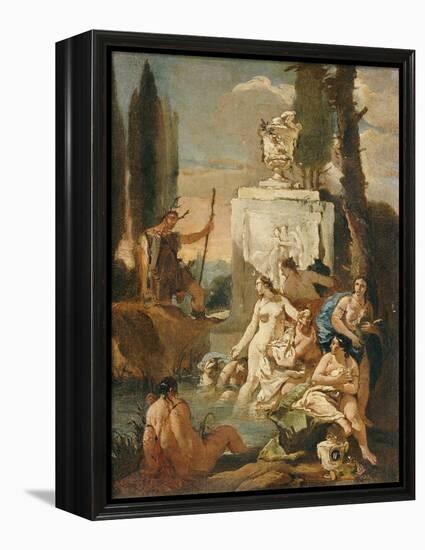 Diana and Acteon-Giovanni Battista Tiepolo-Framed Premier Image Canvas