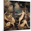 Diana and Callisto-Titian (Tiziano Vecelli)-Mounted Art Print