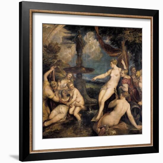 Diana and Callisto-Titian (Tiziano Vecelli)-Framed Premium Giclee Print