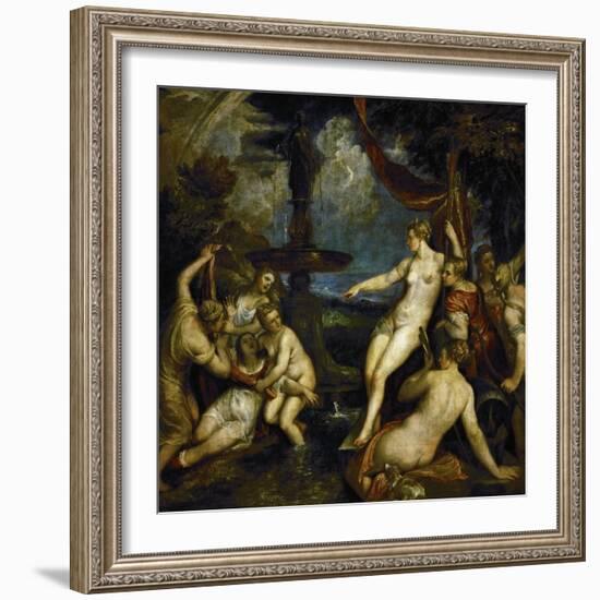 Diana and Callisto-Titian (Tiziano Vecelli)-Framed Giclee Print