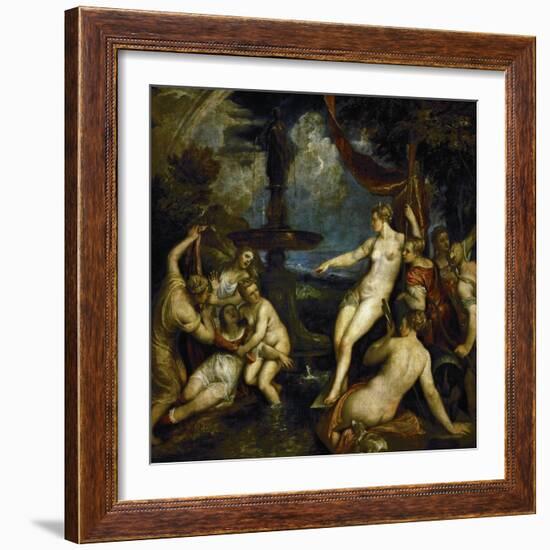 Diana and Callisto-Titian (Tiziano Vecelli)-Framed Giclee Print