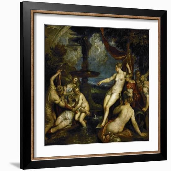 Diana and Callisto-Titian (Tiziano Vecelli)-Framed Giclee Print