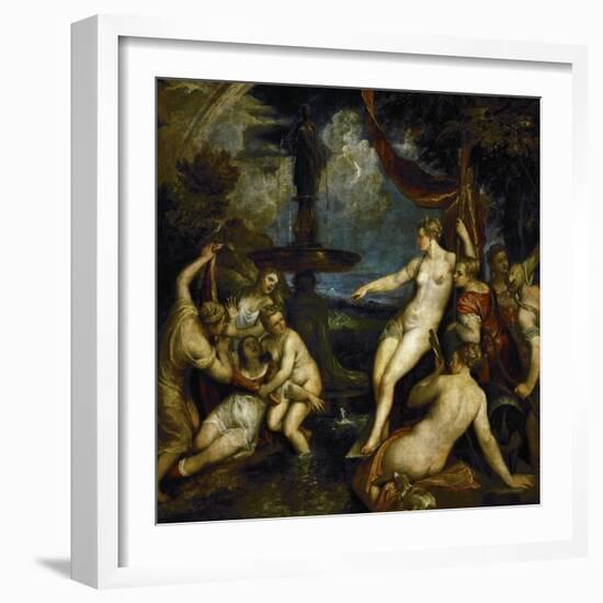 Diana and Callisto-Titian (Tiziano Vecelli)-Framed Giclee Print