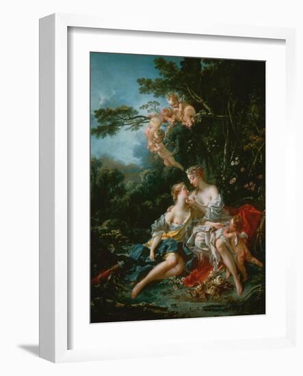 Diana and Calypso-Francois Boucher-Framed Giclee Print