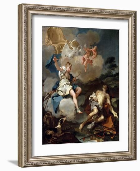 Diana and Endymion, 1723-Giovanni Battista Pittoni-Framed Giclee Print