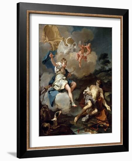 Diana and Endymion, 1723-Giovanni Battista Pittoni-Framed Giclee Print