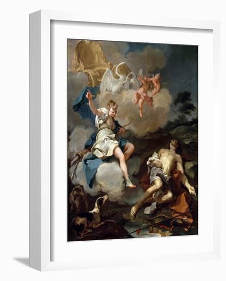 Diana and Endymion, 1723-Giovanni Battista Pittoni-Framed Giclee Print