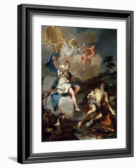 Diana and Endymion, 1723-Giovanni Battista Pittoni-Framed Giclee Print