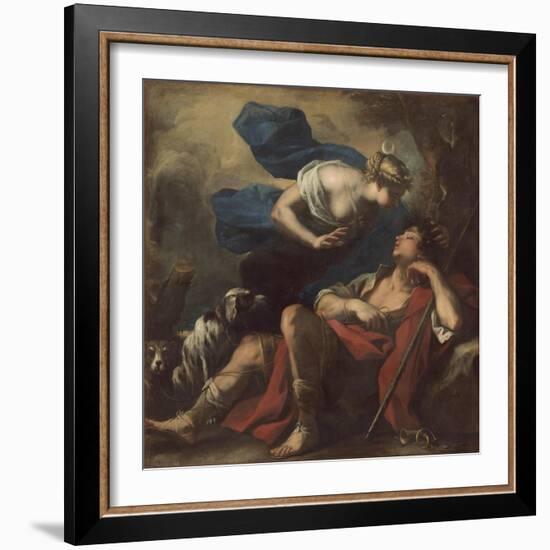 Diana and Endymion, c.1675-80-Luca Giordano-Framed Giclee Print