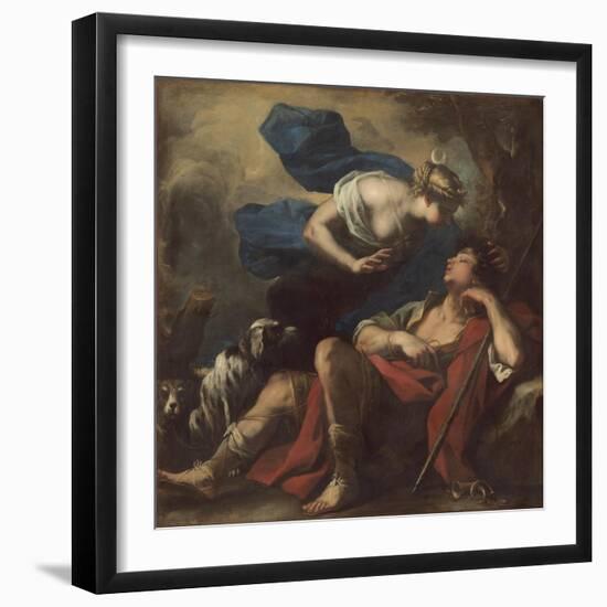 Diana and Endymion, c.1675-80-Luca Giordano-Framed Giclee Print