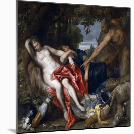 Diana and Endymion Surprised by a Satyr, 1622-1627-Sir Anthony Van Dyck-Mounted Giclee Print