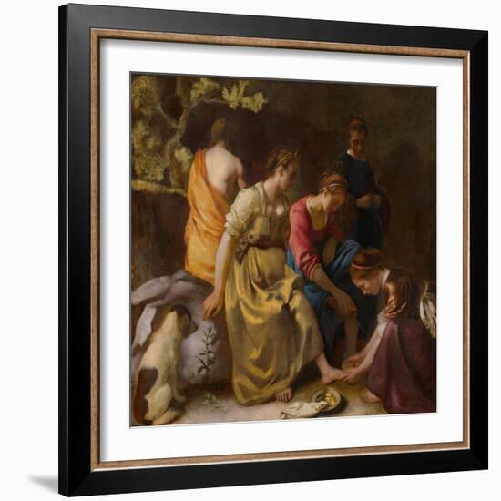 Diana and her Companions, c.1655-56-Johannes Vermeer-Framed Giclee Print