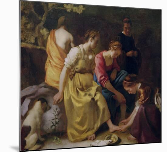 Diana and her Companions-Johannes Vermeer-Mounted Giclee Print