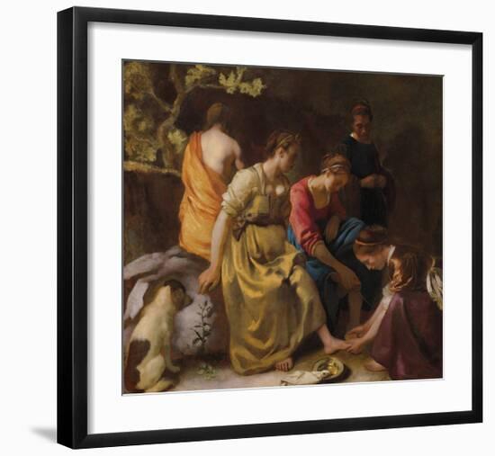 Diana and Her Companions-Jan Vermeer-Framed Premium Giclee Print