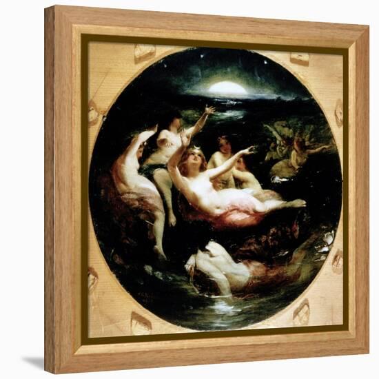 Diana and Her Nymphs, 1850-John George Naish-Framed Premier Image Canvas