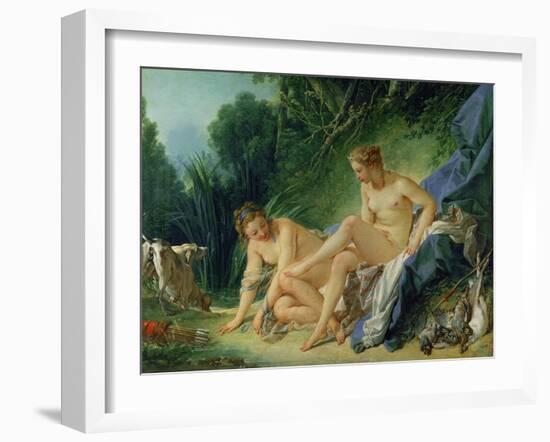 Diana Bathing, 1742-Francois Boucher-Framed Giclee Print