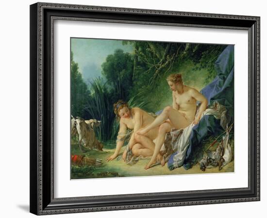 Diana Bathing, 1742-Francois Boucher-Framed Giclee Print