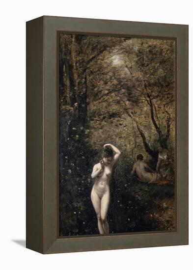 Diana Bathing, 1873-1874-Jean-Baptiste-Camille Corot-Framed Premier Image Canvas