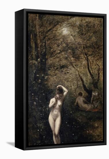 Diana Bathing, 1873-1874-Jean-Baptiste-Camille Corot-Framed Premier Image Canvas