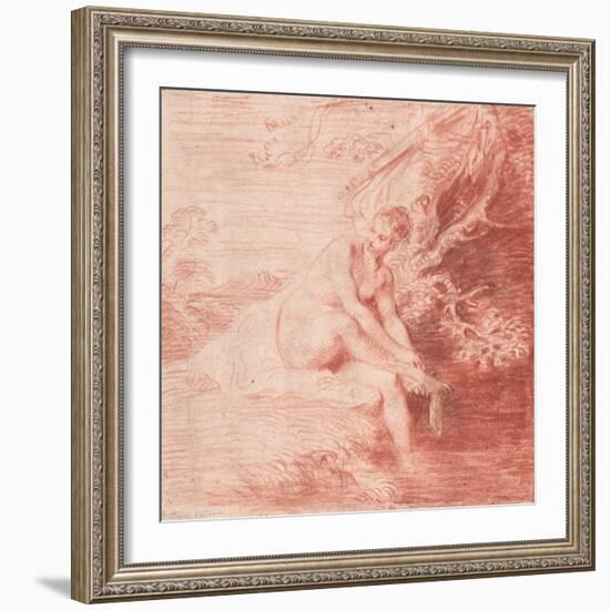 Diana Bathing, C. 1716-Jean Antoine Watteau-Framed Giclee Print