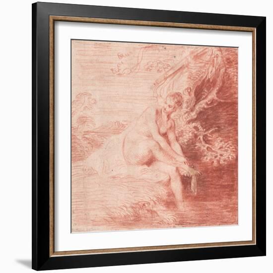 Diana Bathing, C. 1716-Jean Antoine Watteau-Framed Giclee Print