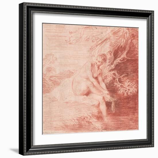 Diana Bathing, C. 1716-Jean Antoine Watteau-Framed Giclee Print