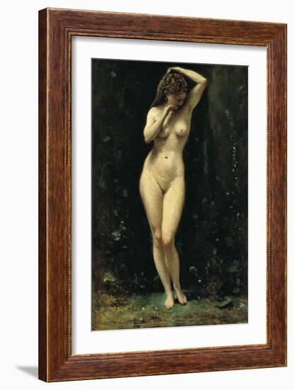 Diana Bathing (The Fountain)-Jean-Baptiste-Camille Corot-Framed Giclee Print