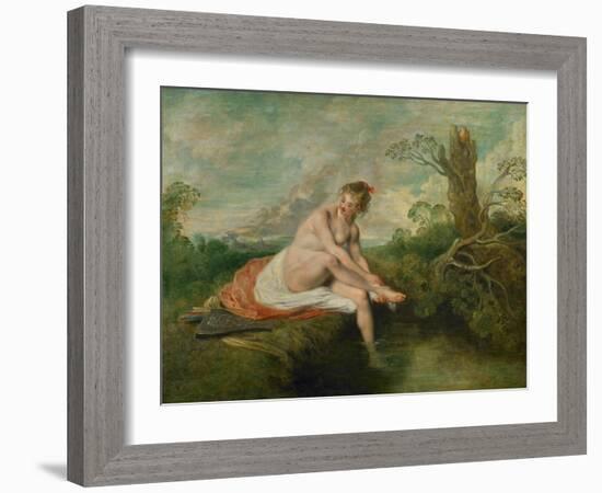 Diana Bathing-Jean Antoine Watteau-Framed Giclee Print