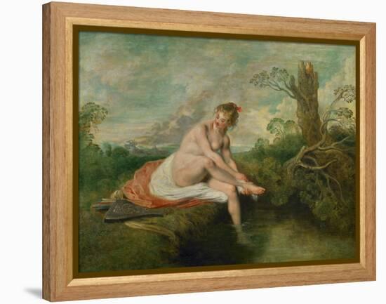 Diana Bathing-Jean Antoine Watteau-Framed Premier Image Canvas