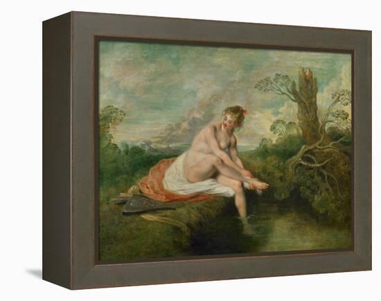 Diana Bathing-Jean Antoine Watteau-Framed Premier Image Canvas