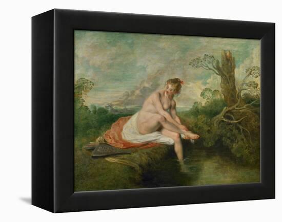 Diana Bathing-Jean Antoine Watteau-Framed Premier Image Canvas