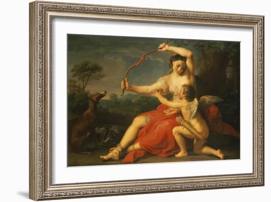 Diana Breaking Cupid's Bow, 1761-Pompeo Batoni-Framed Giclee Print