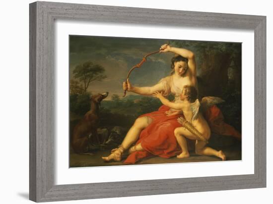 Diana Breaking Cupid's Bow, 1761-Pompeo Batoni-Framed Giclee Print