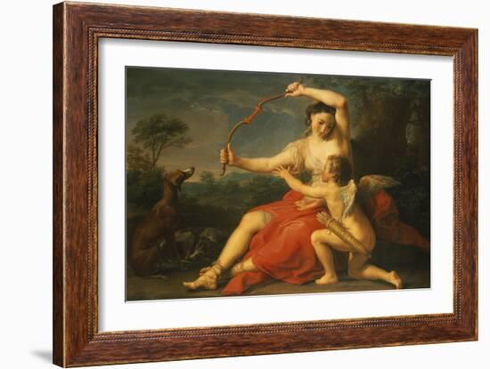 Diana Breaking Cupid's Bow, 1761-Pompeo Batoni-Framed Giclee Print