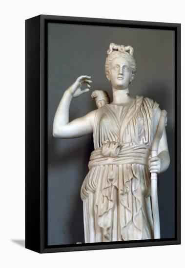 Diana, (Detail), Goddess of Hunting, Vatican Museum-null-Framed Premier Image Canvas