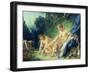 Diana Getting out of Her Bath, 1742-Francois Boucher-Framed Giclee Print