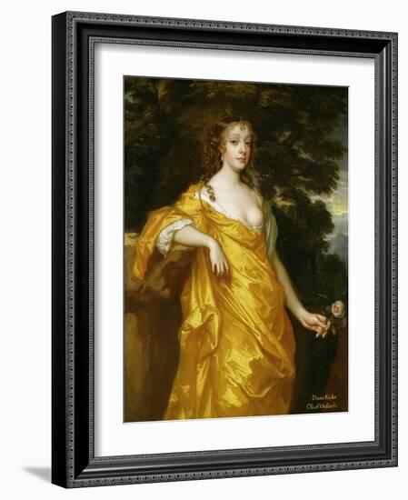 Diana Kirke, Later Countess of Oxford, c.1665-70-Sir Peter Lely-Framed Giclee Print