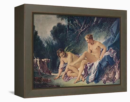 'Diana Leaving the Bath with One of Her Companions', 1742, (1911)-Francois Boucher-Framed Premier Image Canvas