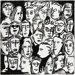 Faces in Black and White-Diana Ong-Giclee Print