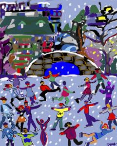 Ice Skaters II by Diana Ong