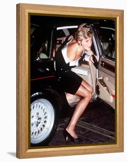 Diana Princess of Wales June 1997. One of the Dresses to Be Autioned in New York-null-Framed Premier Image Canvas