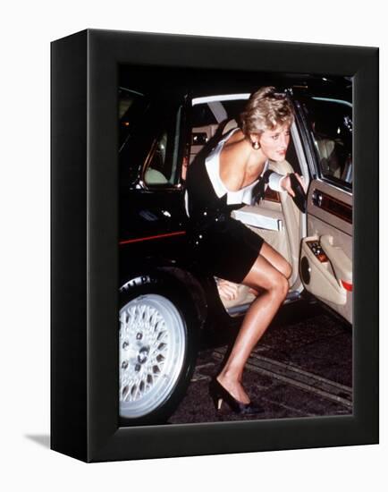 Diana Princess of Wales June 1997. One of the Dresses to Be Autioned in New York-null-Framed Premier Image Canvas