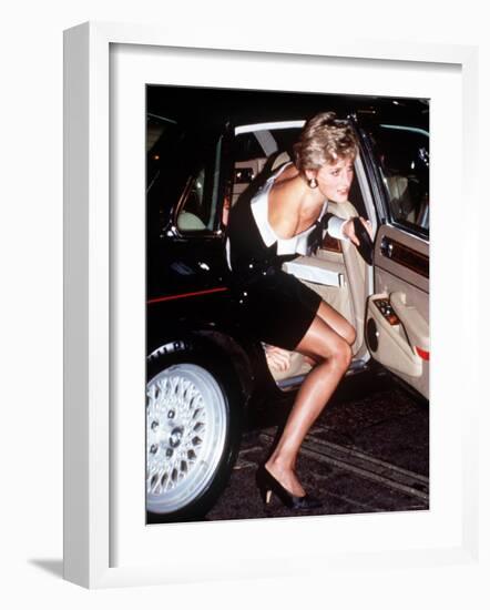 Diana Princess of Wales June 1997. One of the Dresses to Be Autioned in New York-null-Framed Photographic Print